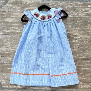 Thanksgiving Smocked Dress (2T girl)